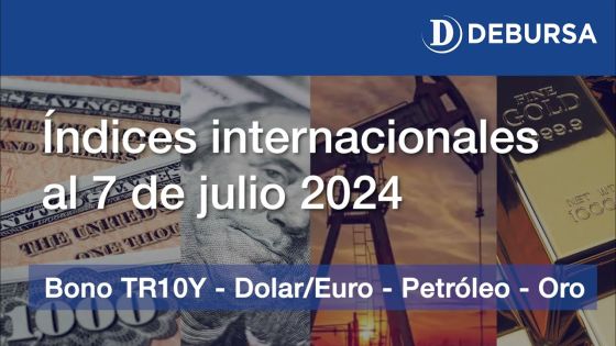Análisis índices internacionales (Bono del tesoro EEUU, dolar, petróleo y oro) al 5 de julio 2024