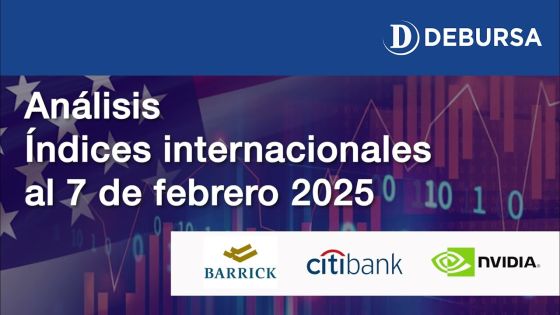 Análisis índices  internacionales: bancos, oro y tecnológicas al 7 d febrero 2025