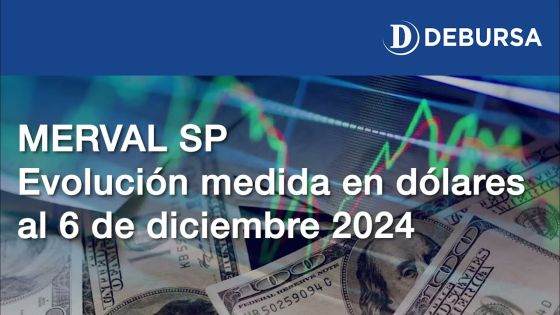 MERVAL SP - Evolución de acciones argentinas en dólares al 6 de diciembre 2024