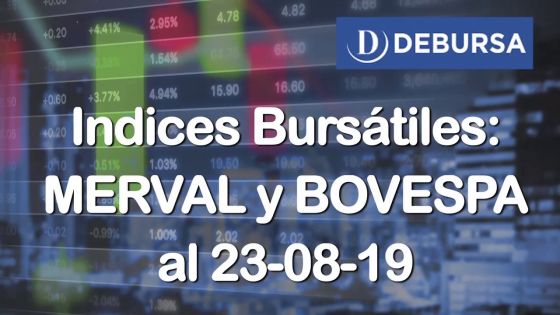 Índices Bursátiles: análisis del MERVAL y BOVESPA al 23 de agosto 2019