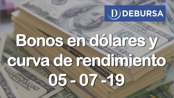 Bonos argentinos en dólares al 5 de julio 2019